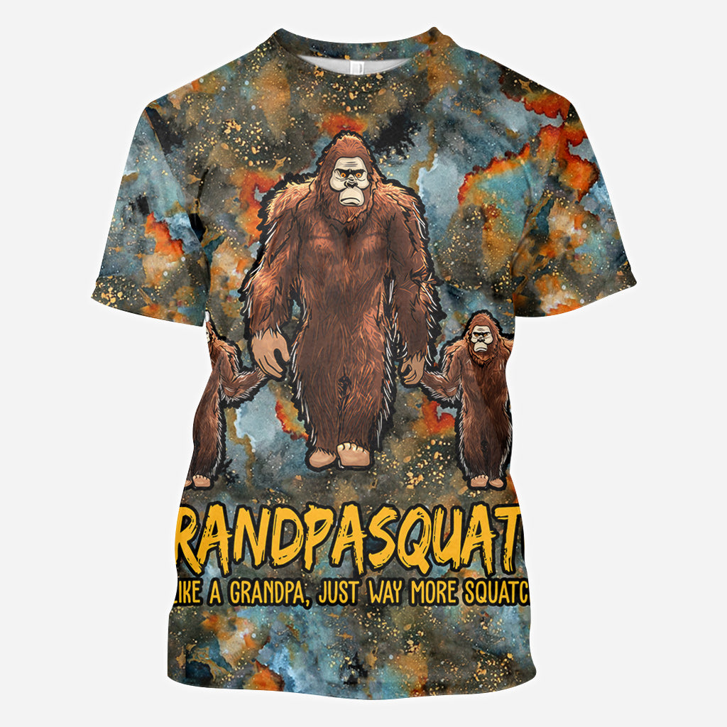 Grandpasquatch More Squatchy - Personalized Grandpa All Over Shirt