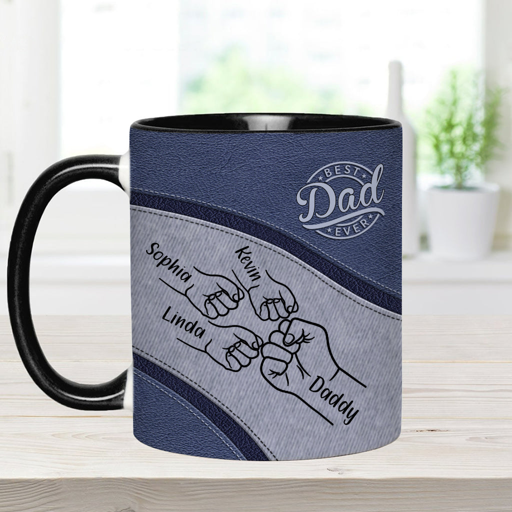 Bester Papa aller Zeiten - Personalisierte Tasse mit Vater-Akzent