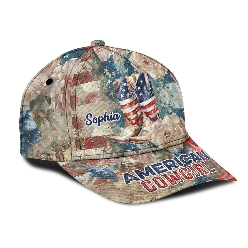 Amerikanische Cowgirl-Kappe – Personalisierte Country-Girl-Klassiker-Kappe
