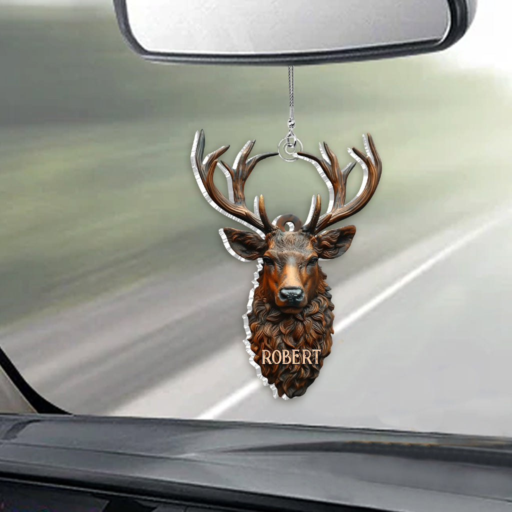 Stunning Deer - Personalized Hunting Car Ornament