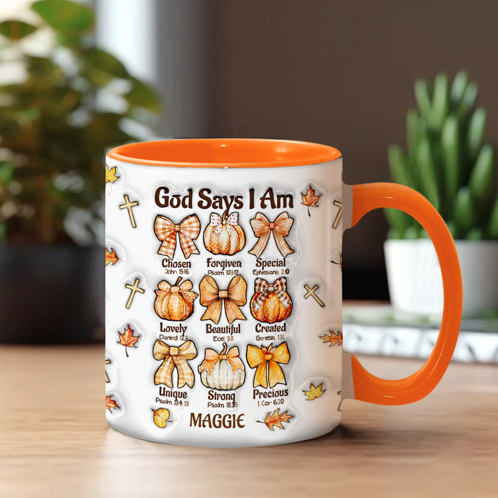 Gott sagt, ich bin es – Personalisierte Tasse mit christlichem Akzent