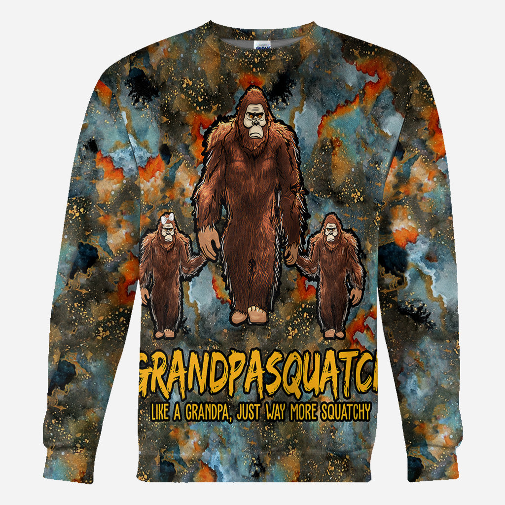 Grandpasquatch More Squatchy - Personalized Grandpa All Over Shirt