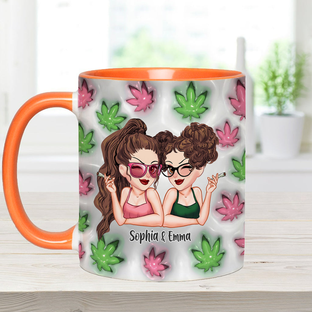Best Buds Forever - Personalized Weed Accent Mug