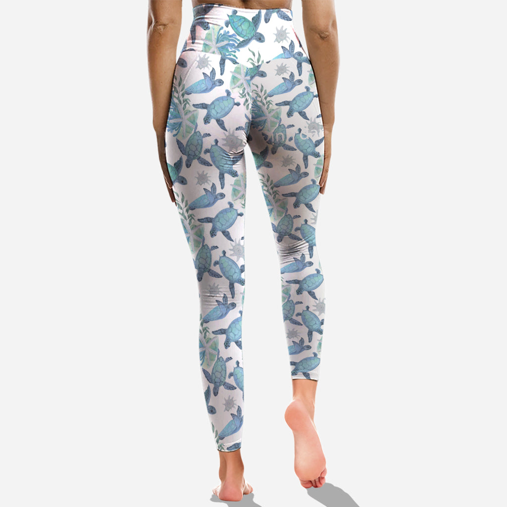 Liebe Schildkröten – Personalisiertes Tanktop und Leggings mit Schildkrötenkreuz