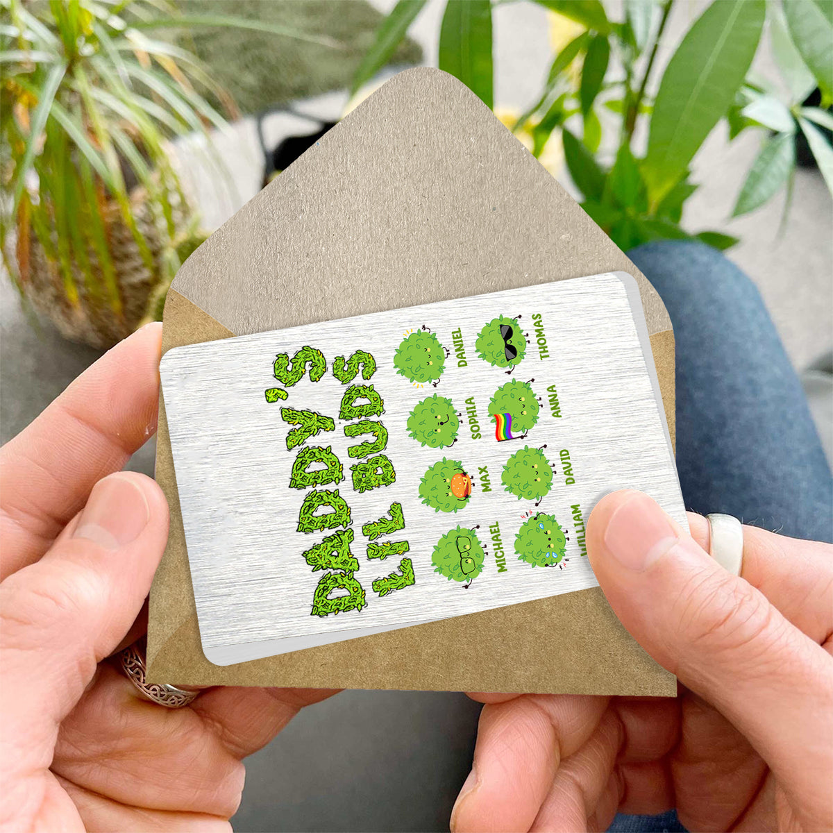 Der coolste Papa aller Zeiten – Personalisierte Geldbörsenkarte für Väter