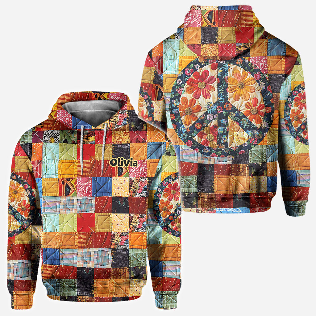 Trippie Hippie Sign - Personalized Hippie All Over Shirt