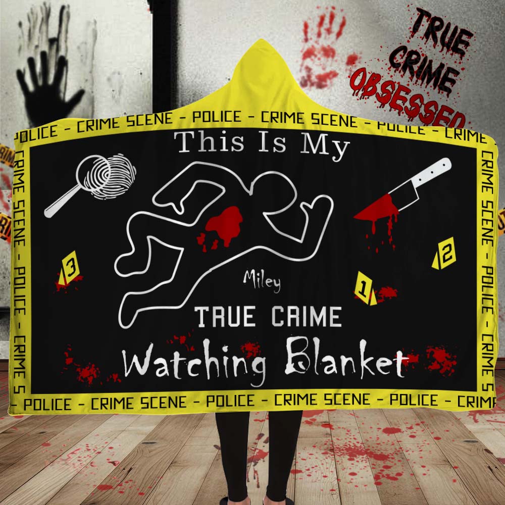 True-Crime-Decke – Personalisierte Kapuzendecke