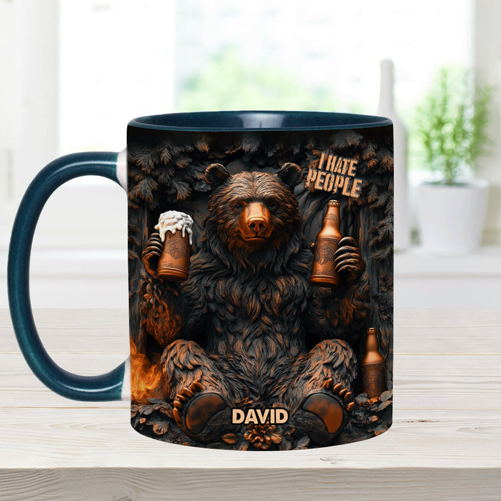 I Hate People - Personalized Camping Accent Mug