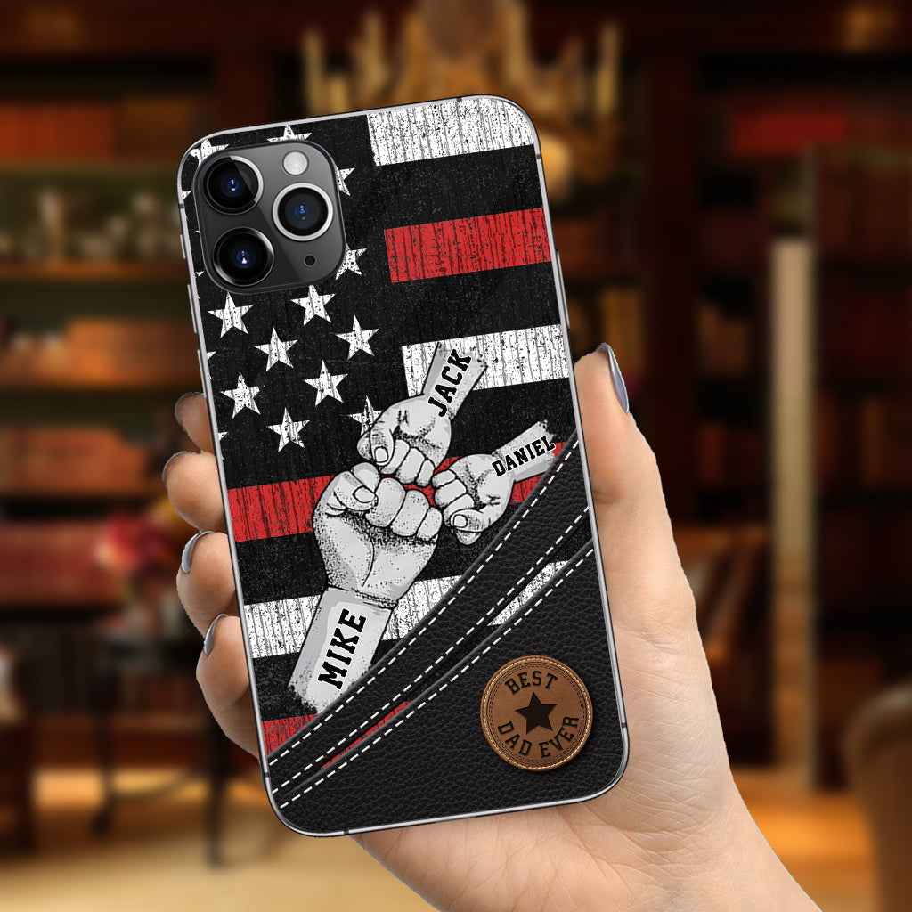 Wolfsrudel – Personalisierte Handyhülle für Väter