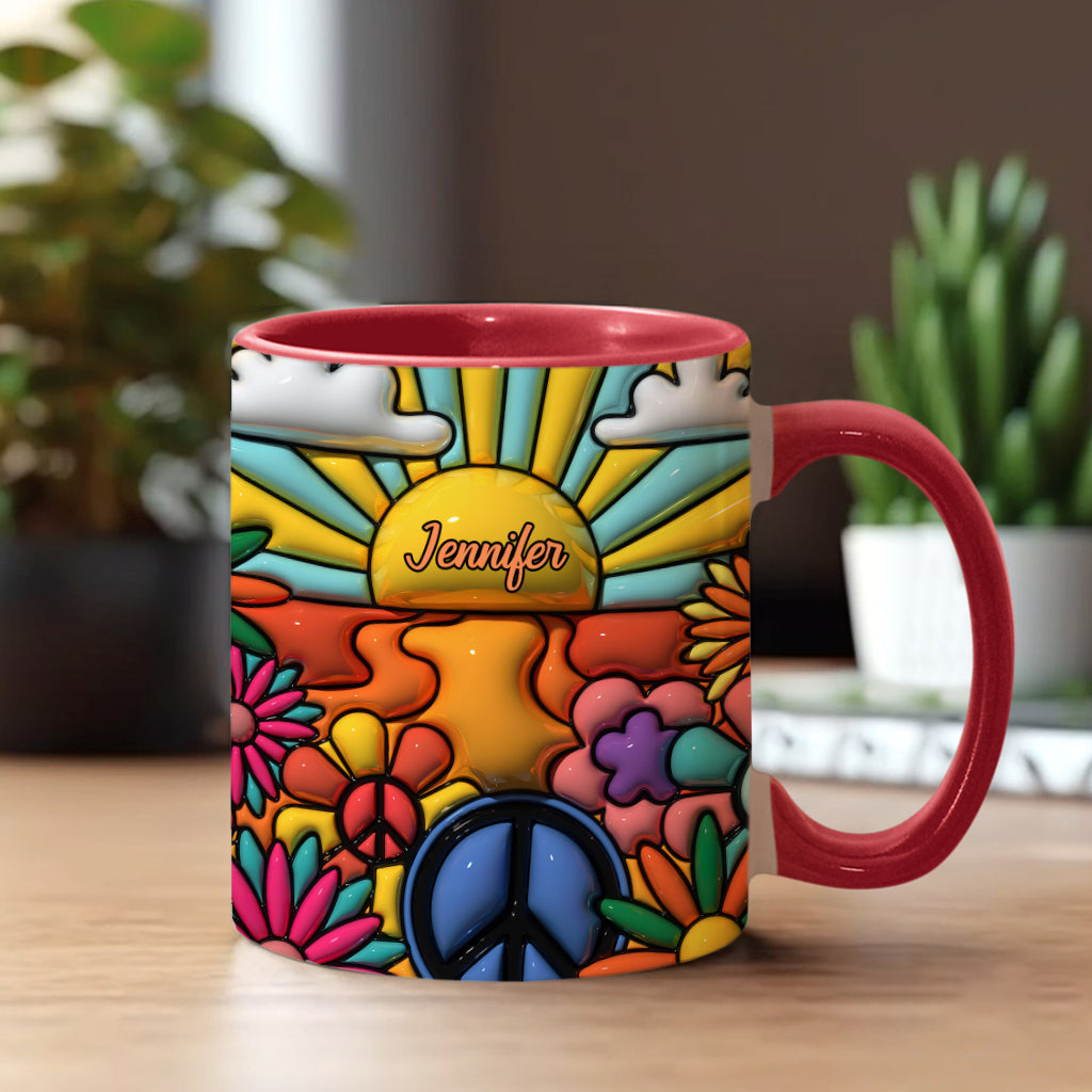 Hippie Soul – Personalisierte Tasse mit Hippie-Akzent