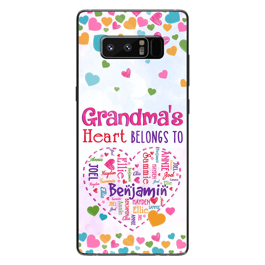 Grandma's Heart - Personalized Grandma Phone Case