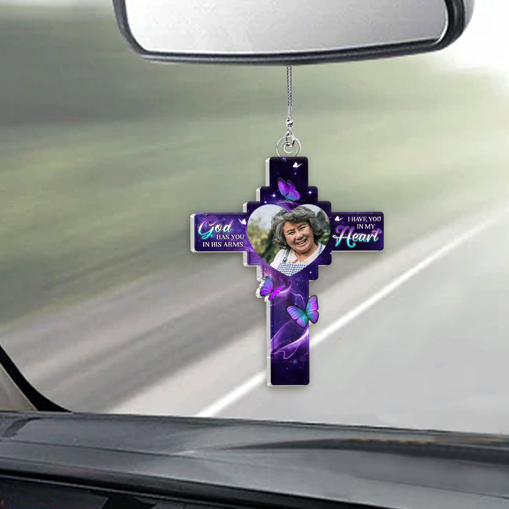 Für immer in unseren Herzen – Personalisierter Gedenk-Autoanhänger