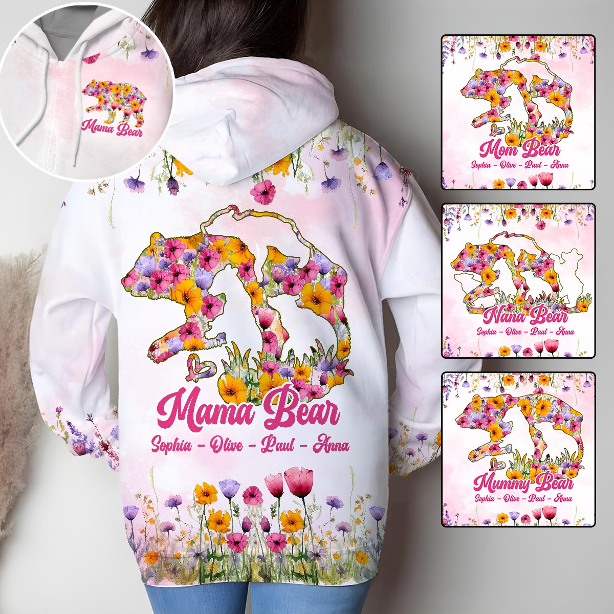 Mama Bär - Personalisiertes Mutter-Shirt