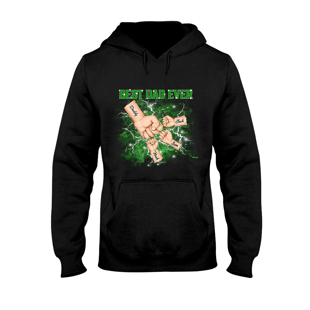 Bootleg-Vater-und-Kinder-Faustgruß – Personalisiertes Vater-T-Shirt und Hoodie