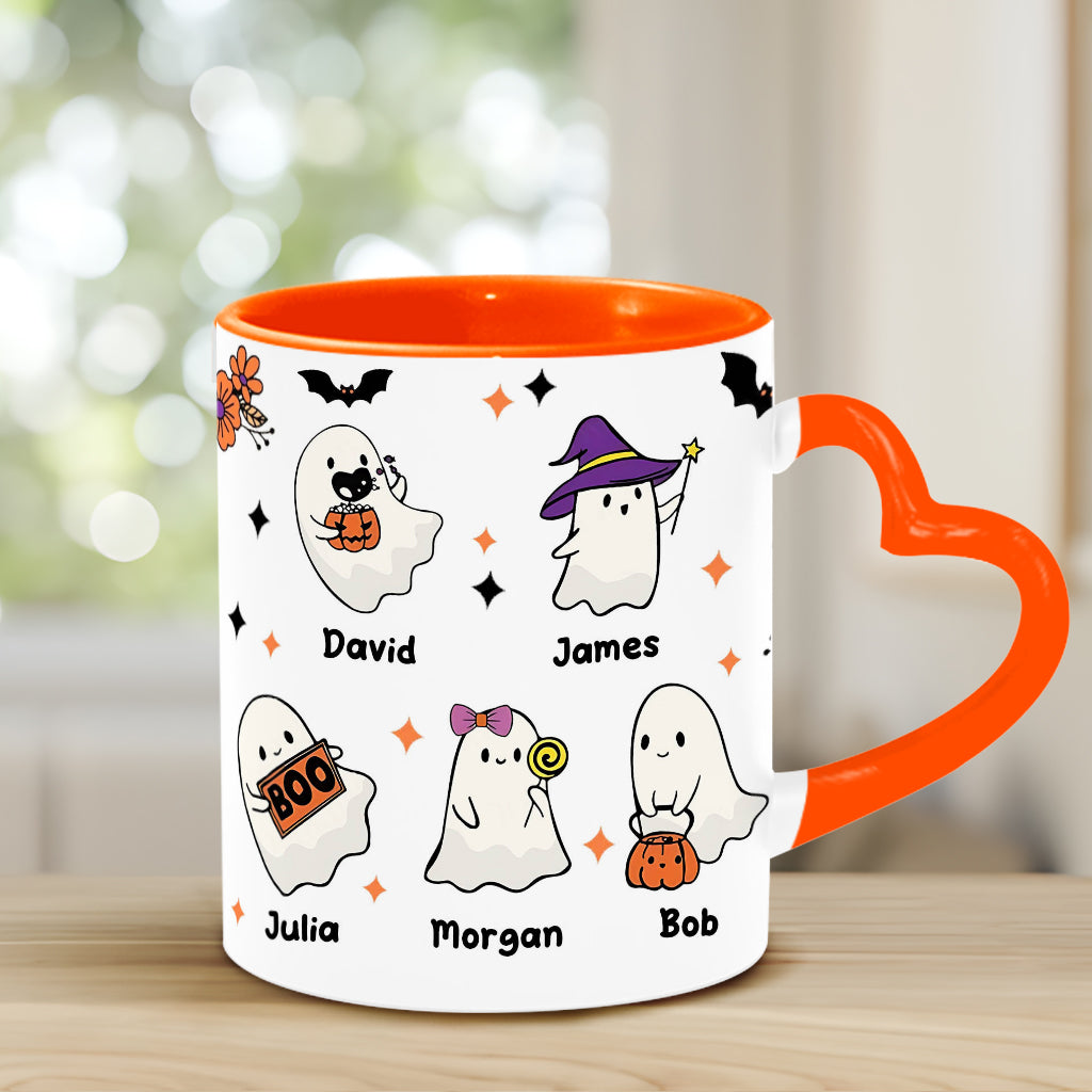 Nana's Boo Crew – Personalisierte Tasse mit Herzgriff für Oma