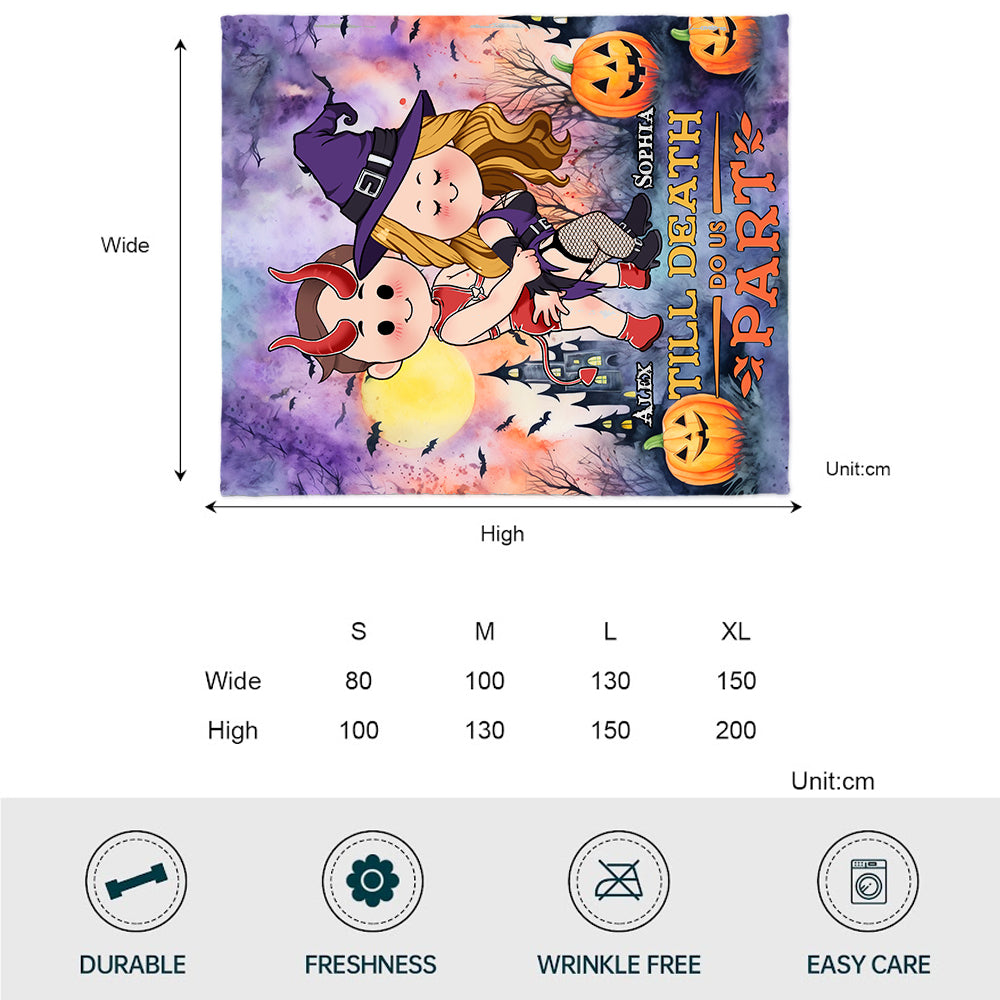 Bis dass der Tod uns scheidet – Personalisierte Pärchendecke