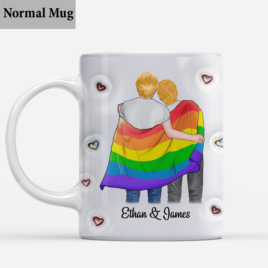 Ich habe dich kennengelernt, ich mochte dich, ich habe dich geliebt, ich behalte dich – personalisierte LGBT-Unterstützungstasse