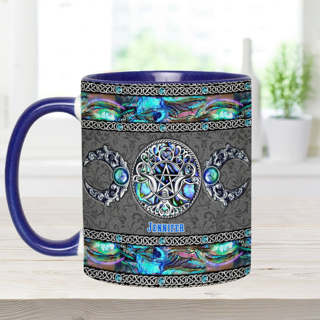 Tripple Moon - Personalized Witch Accent Mug