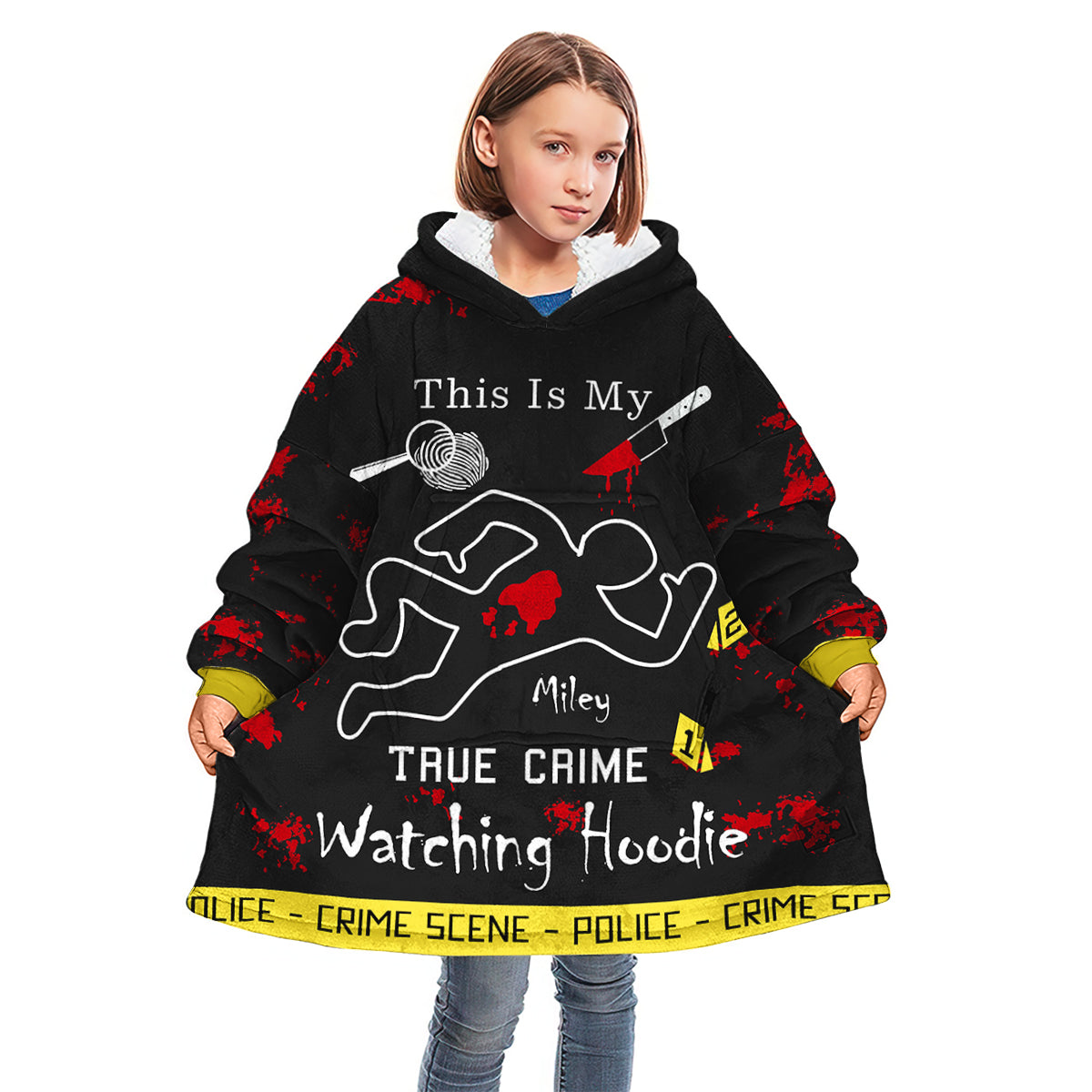 This Is My True Crime Watching Hoodie - Personalized Blanket Hoodie