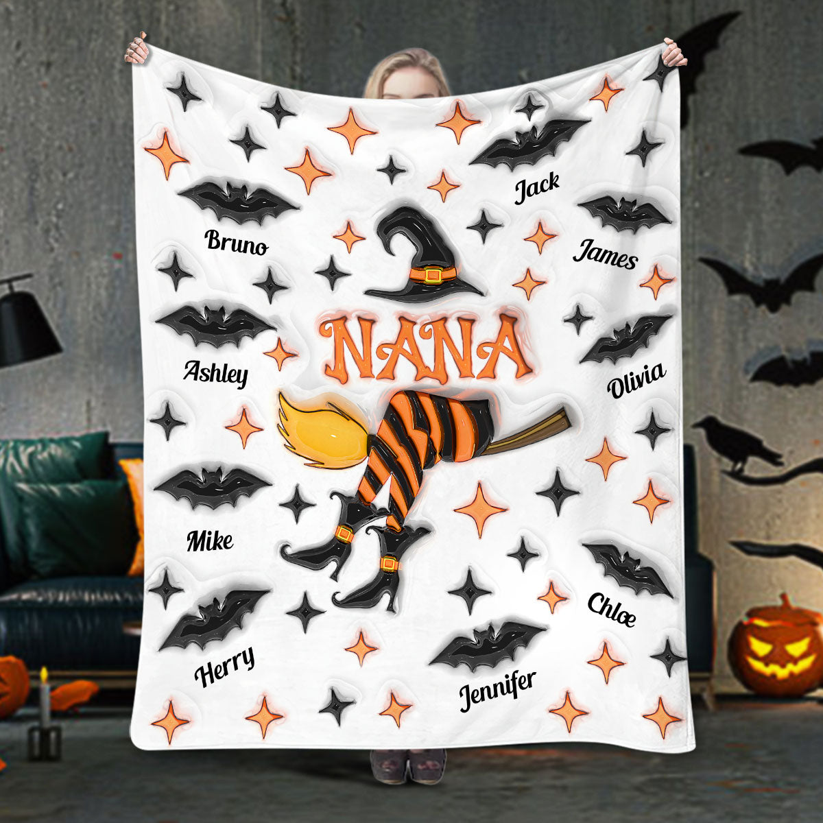 Oma-Leben/Oma-Leben/Mama-Leben... - Personalisierte Oma-Decke