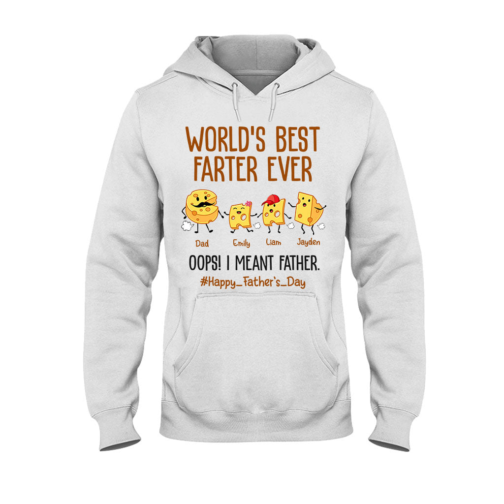 Der beste Furzer der Welt – Lustiger Käse – Personalisiertes Vater-T-Shirt und Hoodie