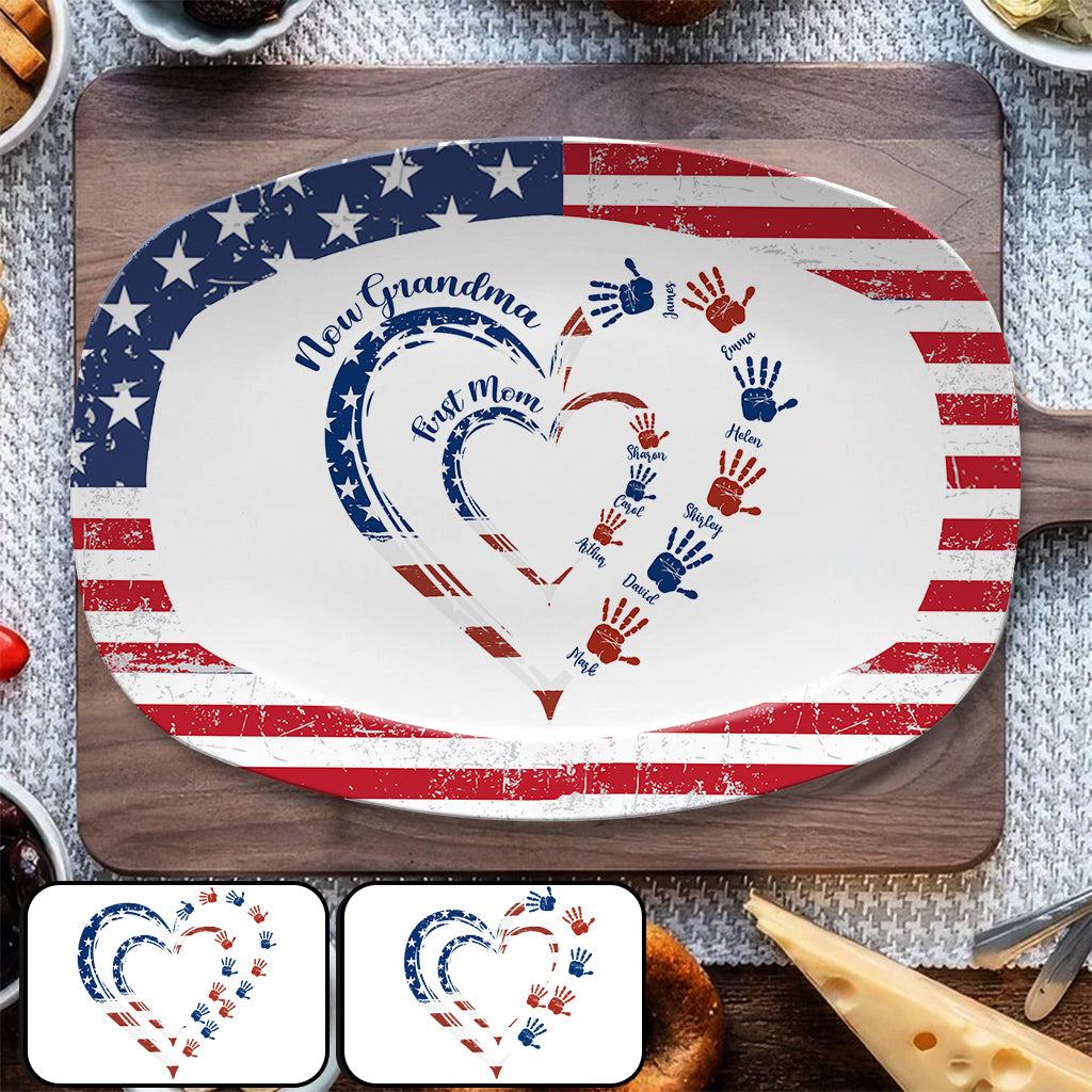 Erst Mama, jetzt Oma – personalisierter Oma-Teller