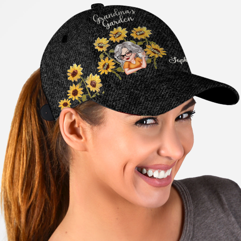 Omas Garten Wildblumen - Personalisierte Oma-Klassiker-Kappe