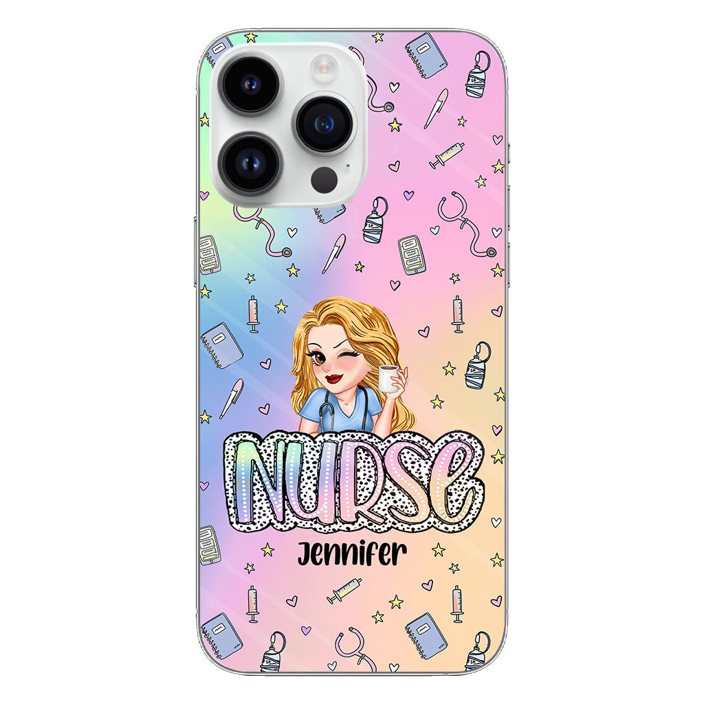 Nurse Life - Personalized Nurse Clear Phone Case