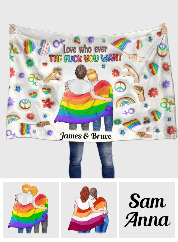 Liebe, wen du willst – Personalisierte LGBT-Unterstützungsflagge