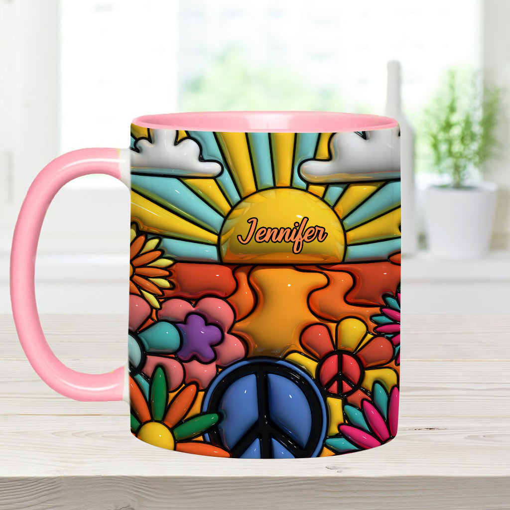 Hippie Soul – Personalisierte Tasse mit Hippie-Akzent
