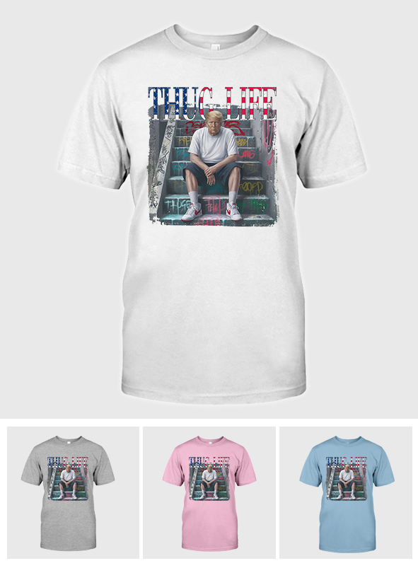 Thug Life Präsidenten-Shirt, Trum Thug Life T-Shirt, Präsidenten-T-Shirt, Wahl-Shirts, Präsidenten-Shirt, Unabhängigkeitstags-Shirt |