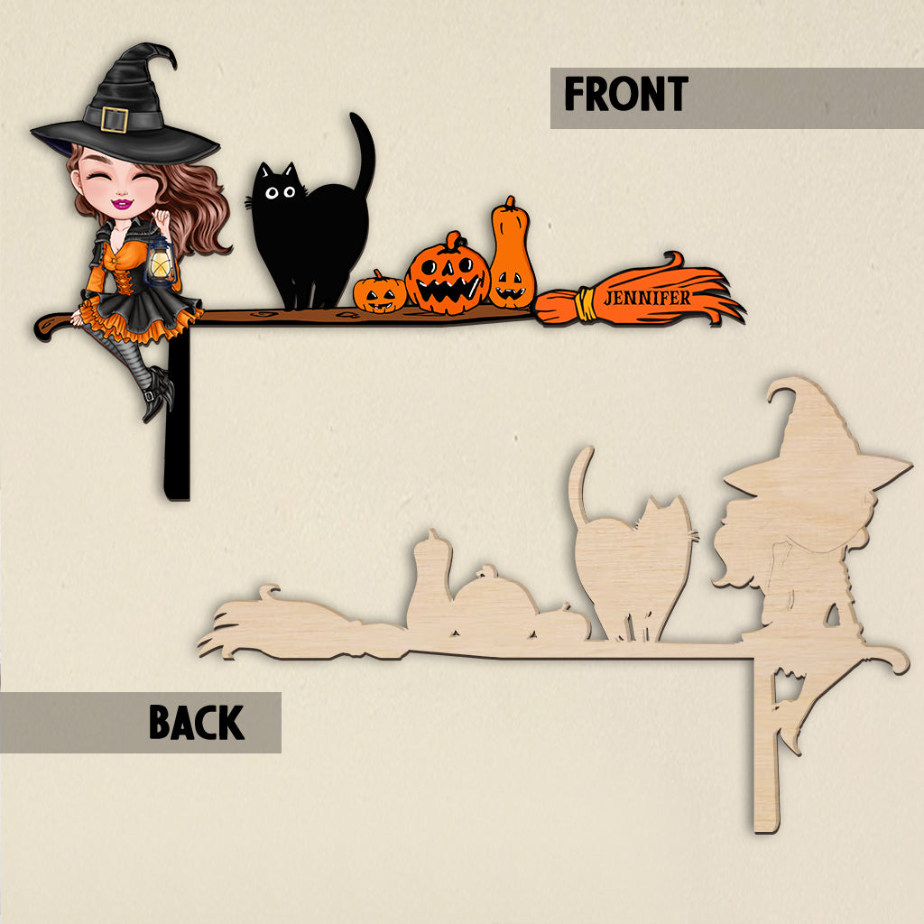 The Witch Is In - Personalized Witch Door Frame Decoration