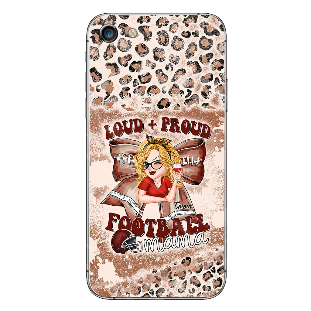 Loud Proud Football Any Title - Personalized Football Clear Phone Case
