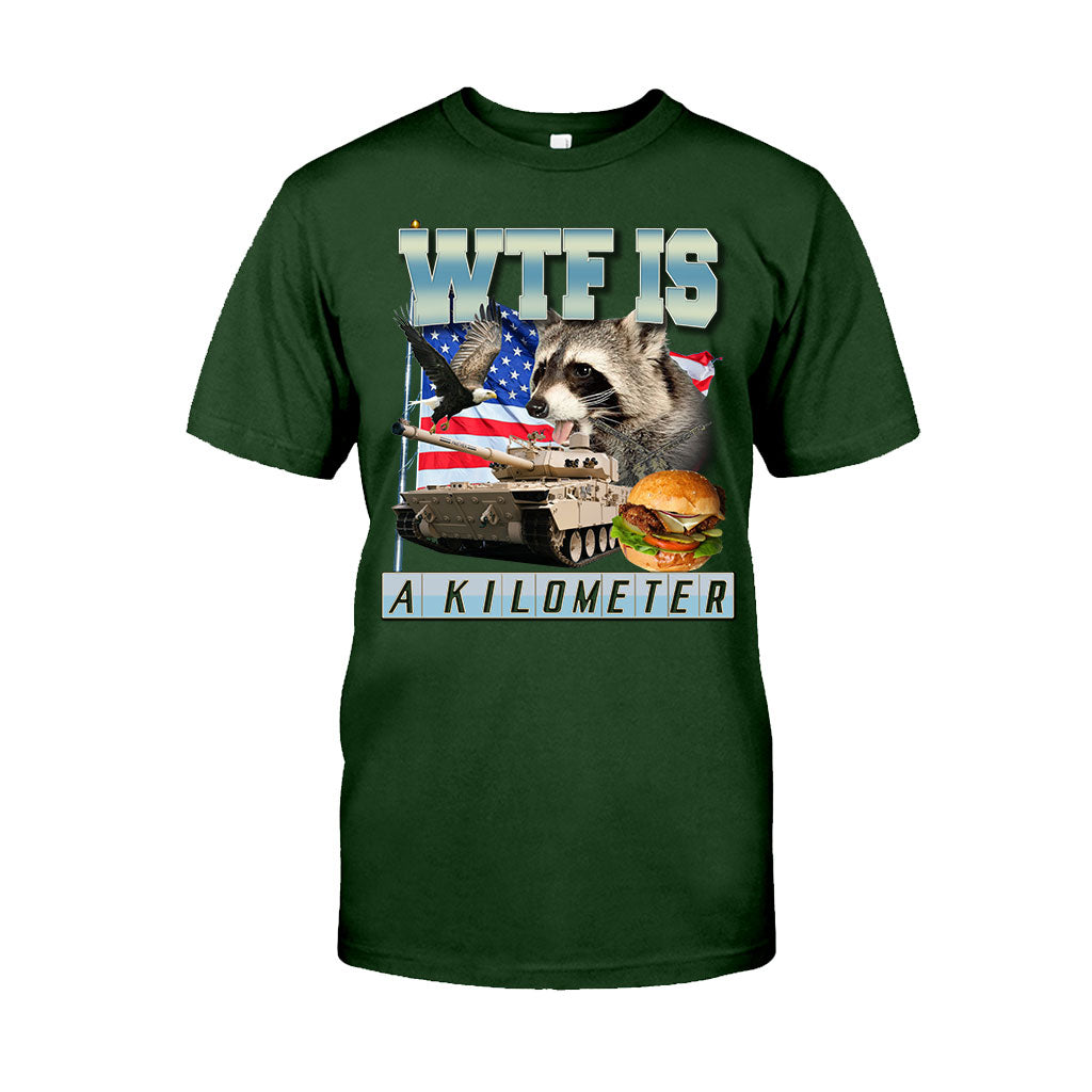 Was zum Teufel ist ein Kilometer? – Waschbär-T-Shirt und Hoodie