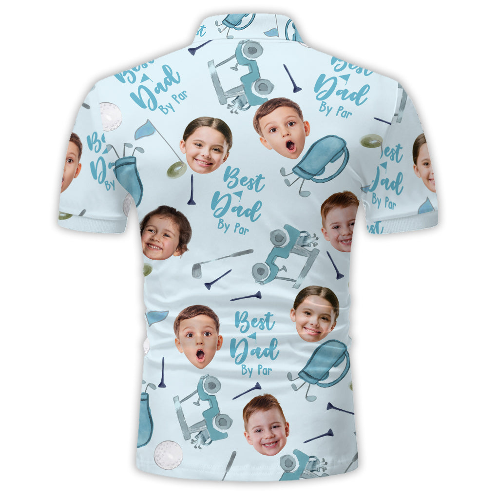 Best Dad By Par - Personalisiertes Golf-Poloshirt