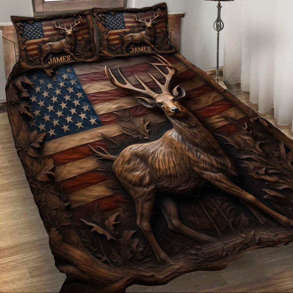 Liebe zur Jagd – Personalisiertes Jagd-Quilt-Set