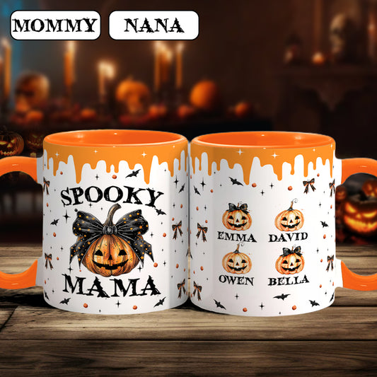 Gruselige Mama – Personalisierte Tasse mit Muttermotiv