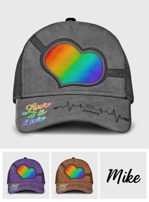 Liebe ist Liebe – Personalisierte klassische LGBT-Unterstützungskappe