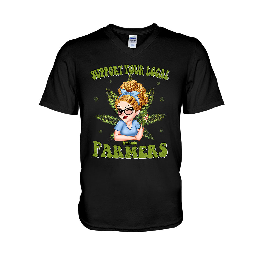 Support Your Local Farmers - Personalized Weed T-shirt And Hoodie