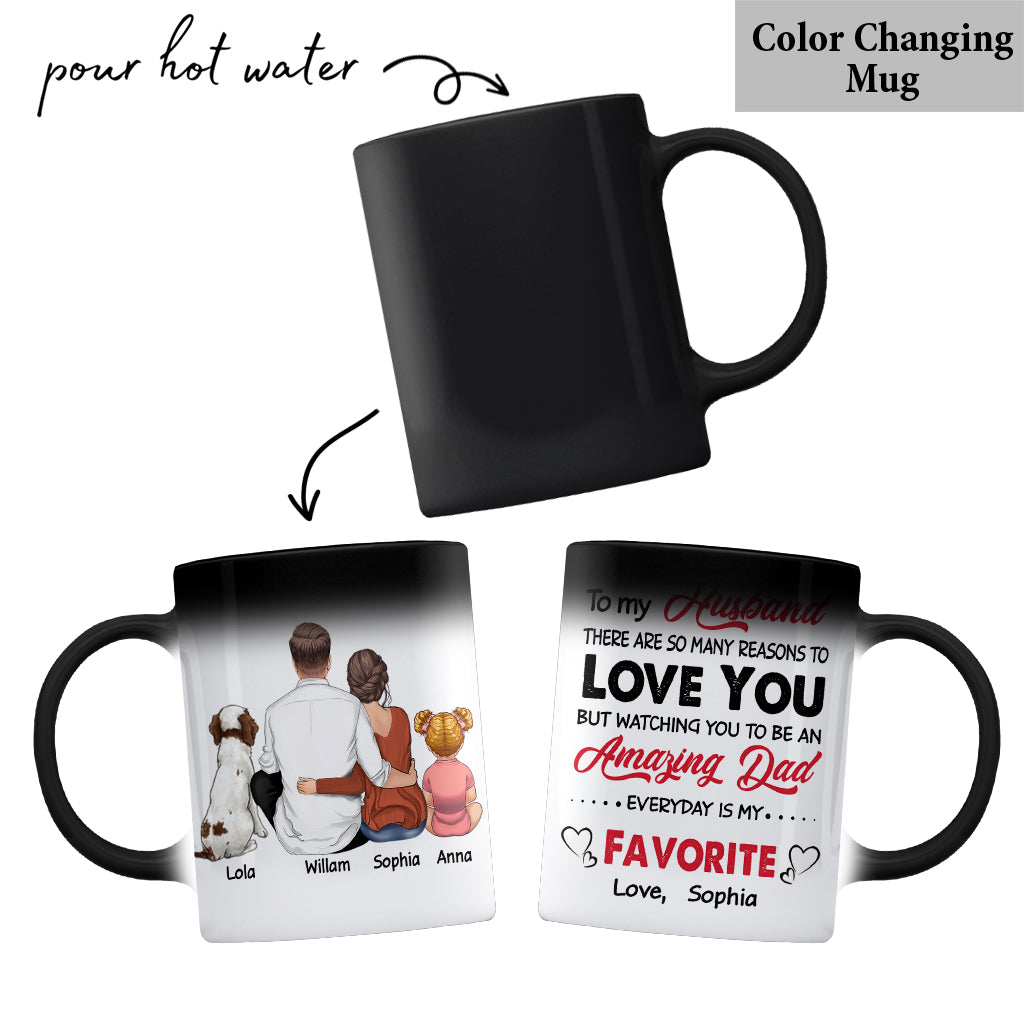Es gibt so viele Gründe, dich zu lieben – personalisierte Tasse für Paare