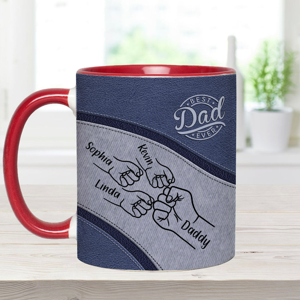 Bester Papa aller Zeiten - Personalisierte Tasse mit Vater-Akzent
