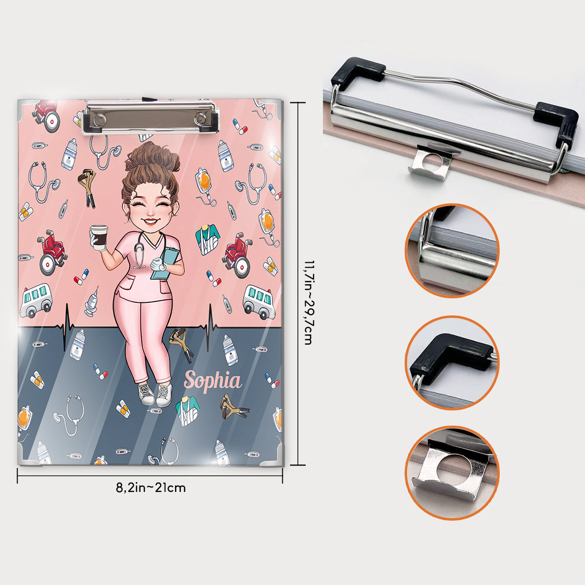 It’s A Beautiful Day To Save Lives - Personalized Nurse Clipboard