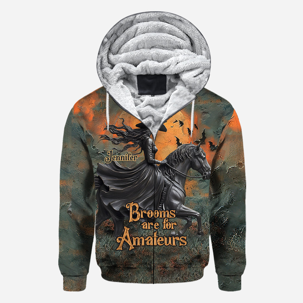 Besen sind was für Amateure – Personalisiertes Pferde-Shirt