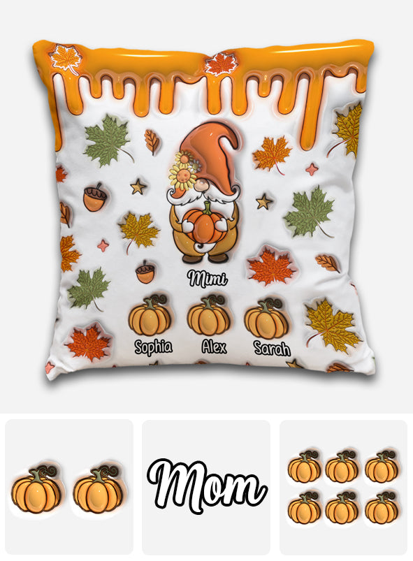 Grandma's Little Pumpkins - Personalized Grandma Throw Pillow