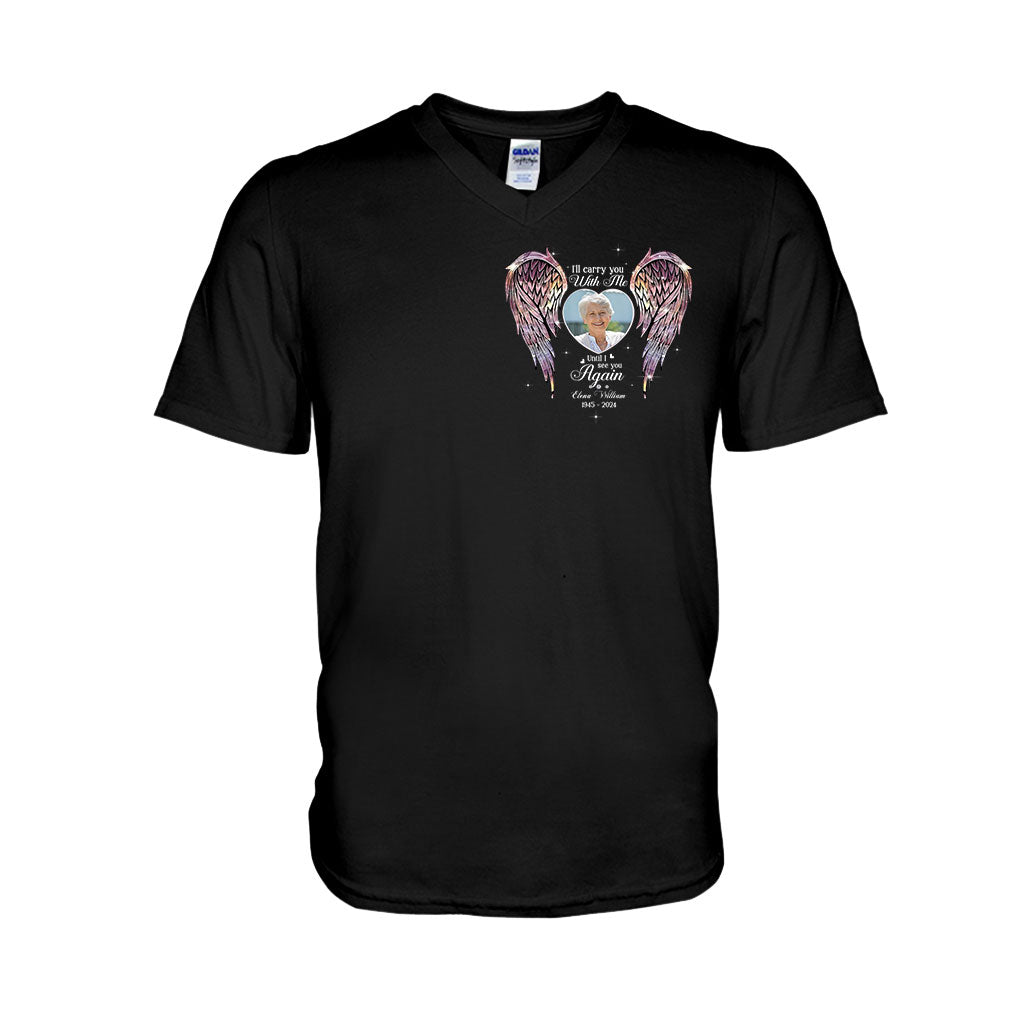 Gedenkflügel – Deine Flügel waren bereit, aber mein Herz nicht – Personalisiertes Gedenk-T-Shirt und Hoodie