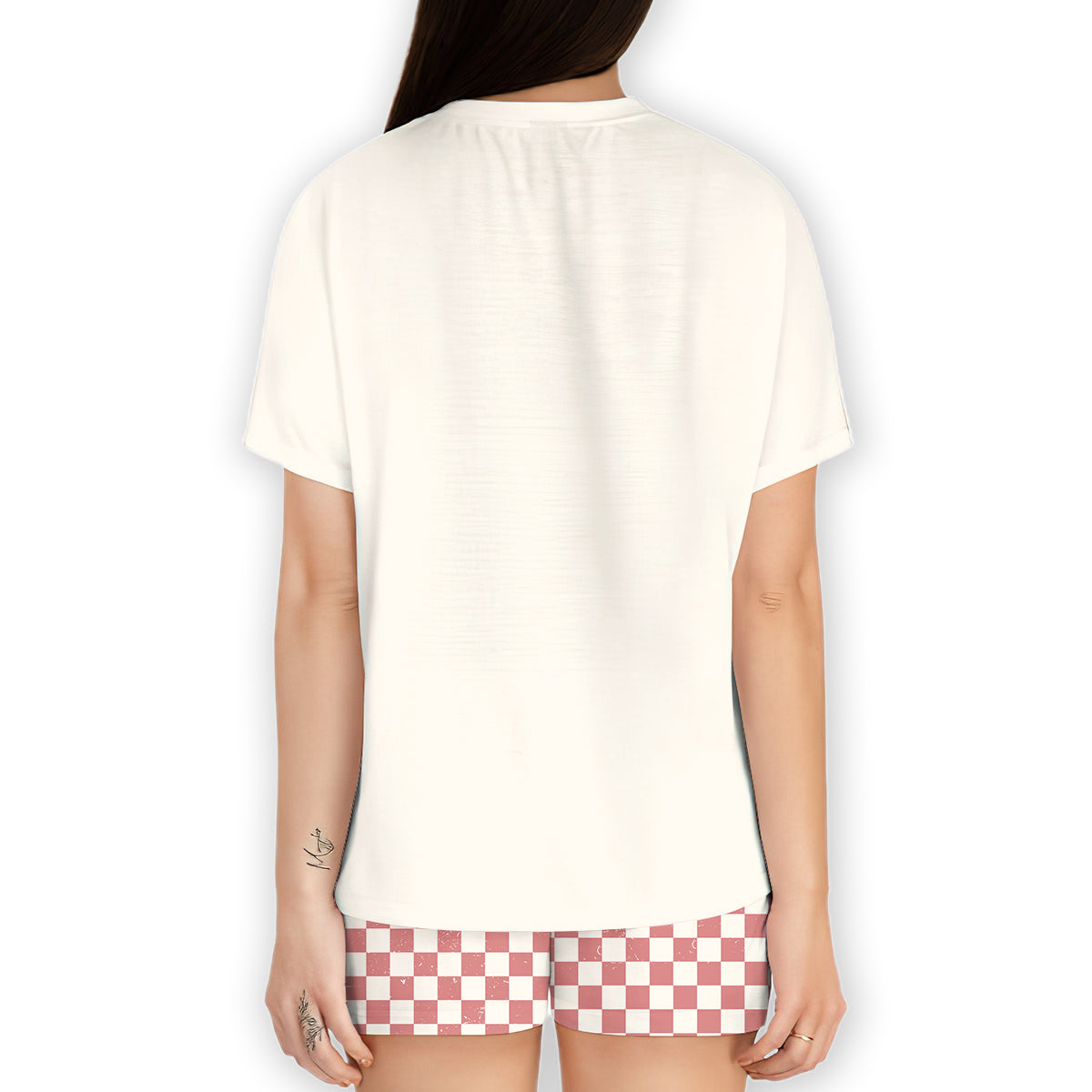 Bleib lässig – Personalisiertes Waschbär-Shirt und Damenshorts