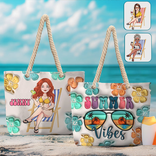Sommerfeeling – Personalisierte Strandtasche für Meeresliebhaber