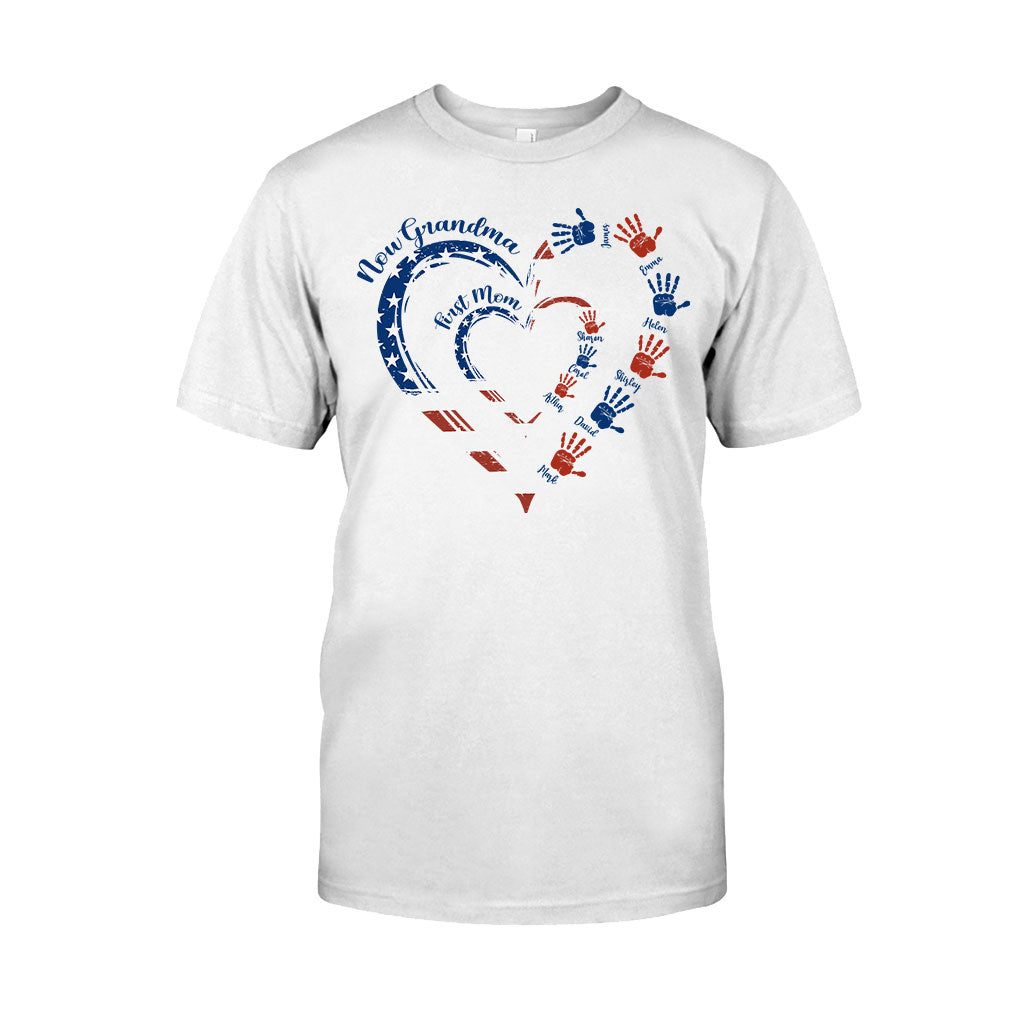 Erst Mama, jetzt Oma – Personalisiertes Oma-T-Shirt und Hoodie