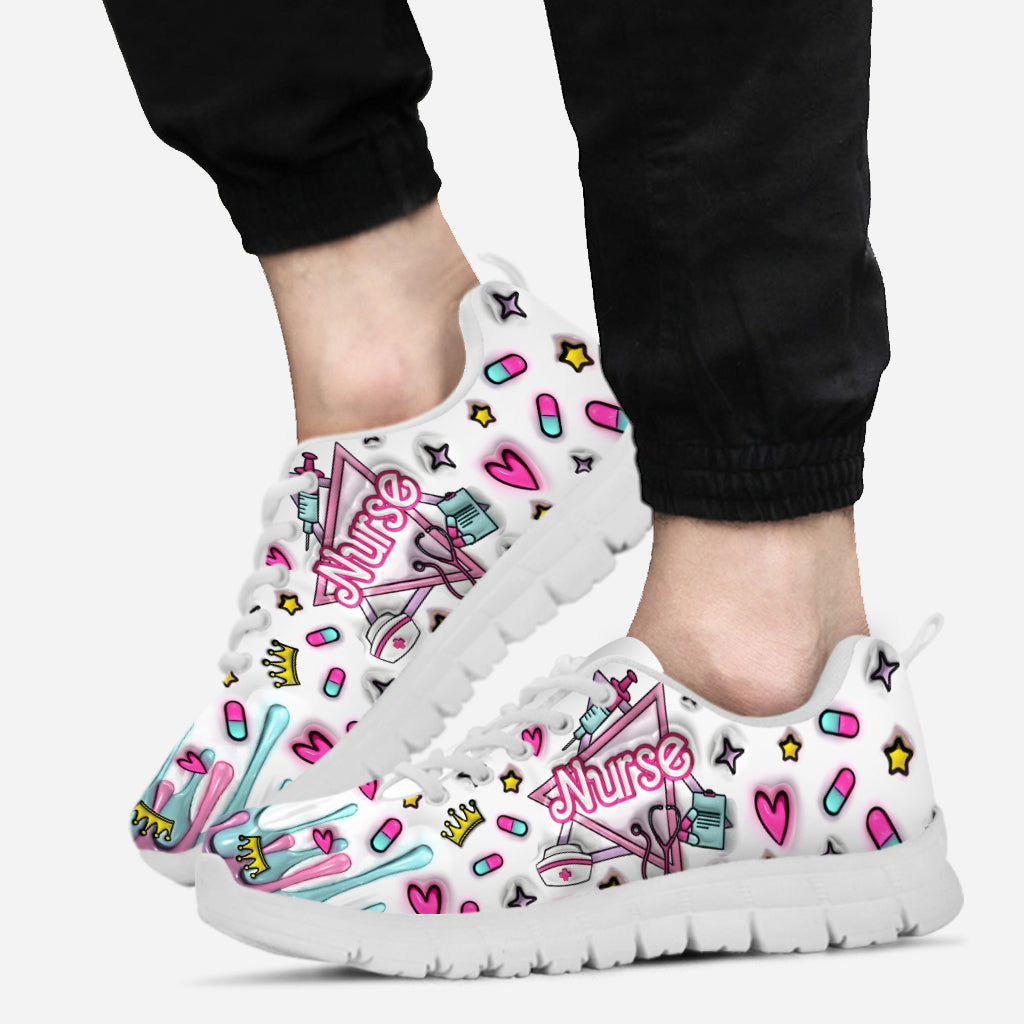 Aufblasbare rosa Krankenschwesterpuppe – personalisierte Krankenschwester-Sneaker