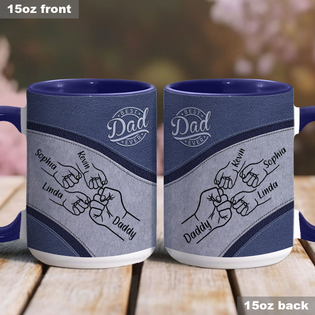 Bester Papa aller Zeiten - Personalisierte Tasse mit Vater-Akzent